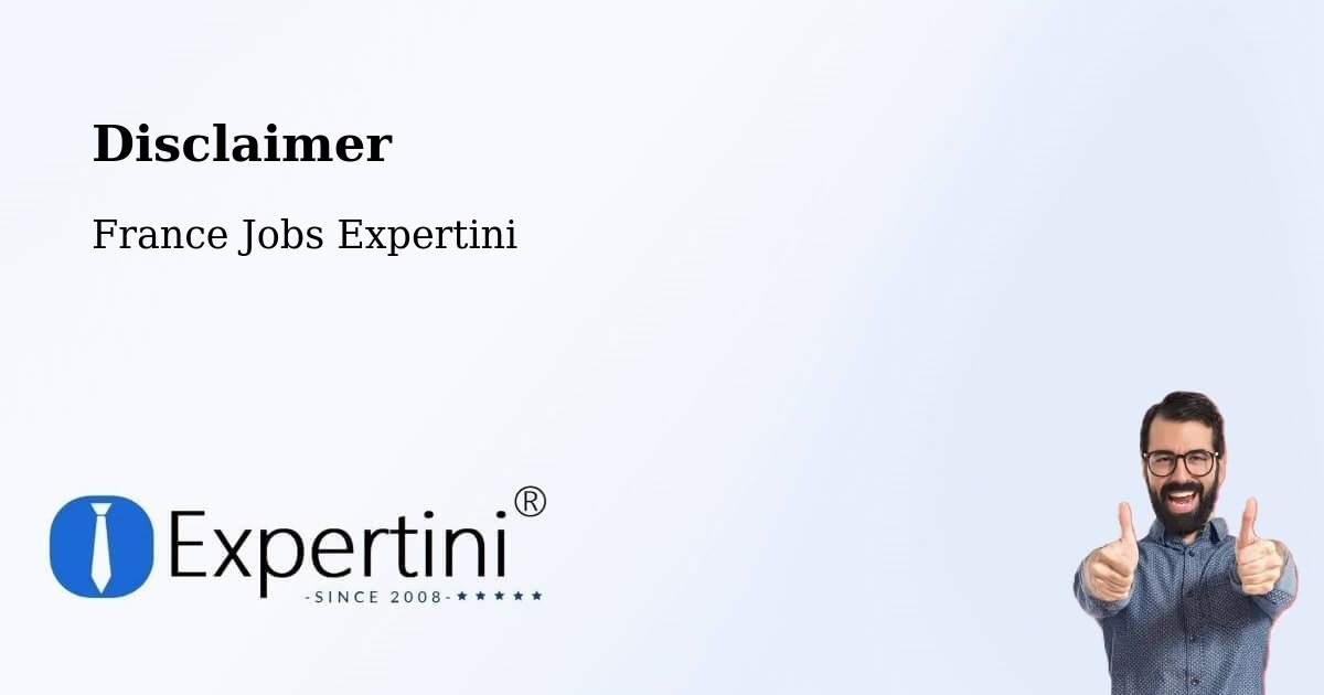 Disclaimer – Espéraza - France Jobs Expertini
